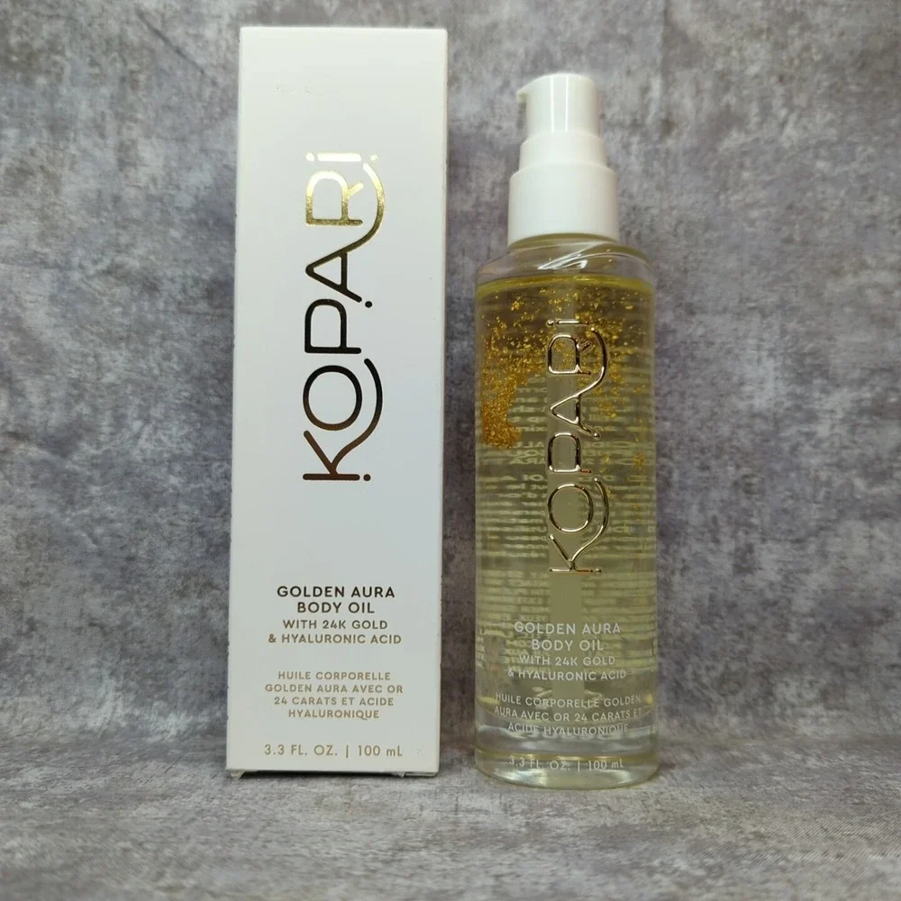 Kopari Golden Aura Body Oil 24K Gold & Hyaluronic Acid 3.3 oz.